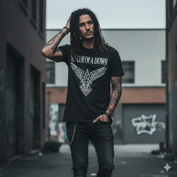 Generated Image October 10, 2025 - 10_28AM Camiseta System of a down